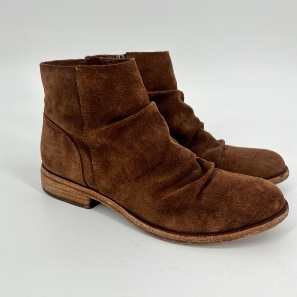 Kork Ease Giba Ankle Boot Womens 6.5M Brown Suede Leather Slouchy Bootie K62206 - Picture 1 of 11